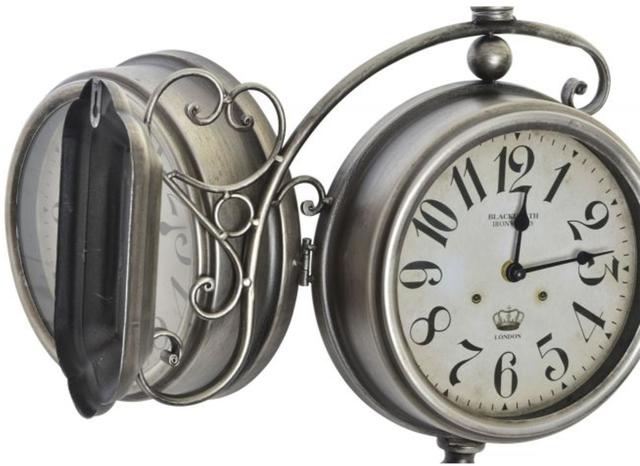 WALL CLOCK METAL GLASS  