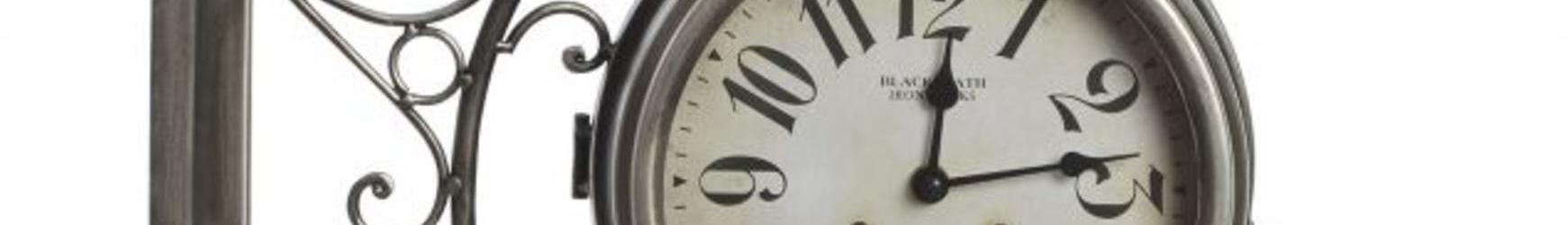 WALL CLOCK METAL GLASS  