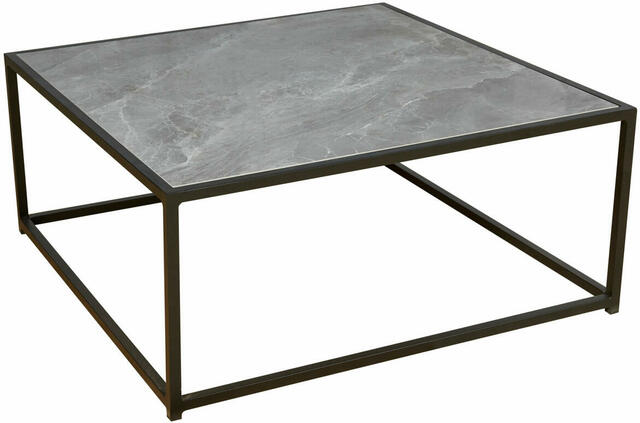SUNBRELLA 90 x 90 Ceramic Black Occasional Table