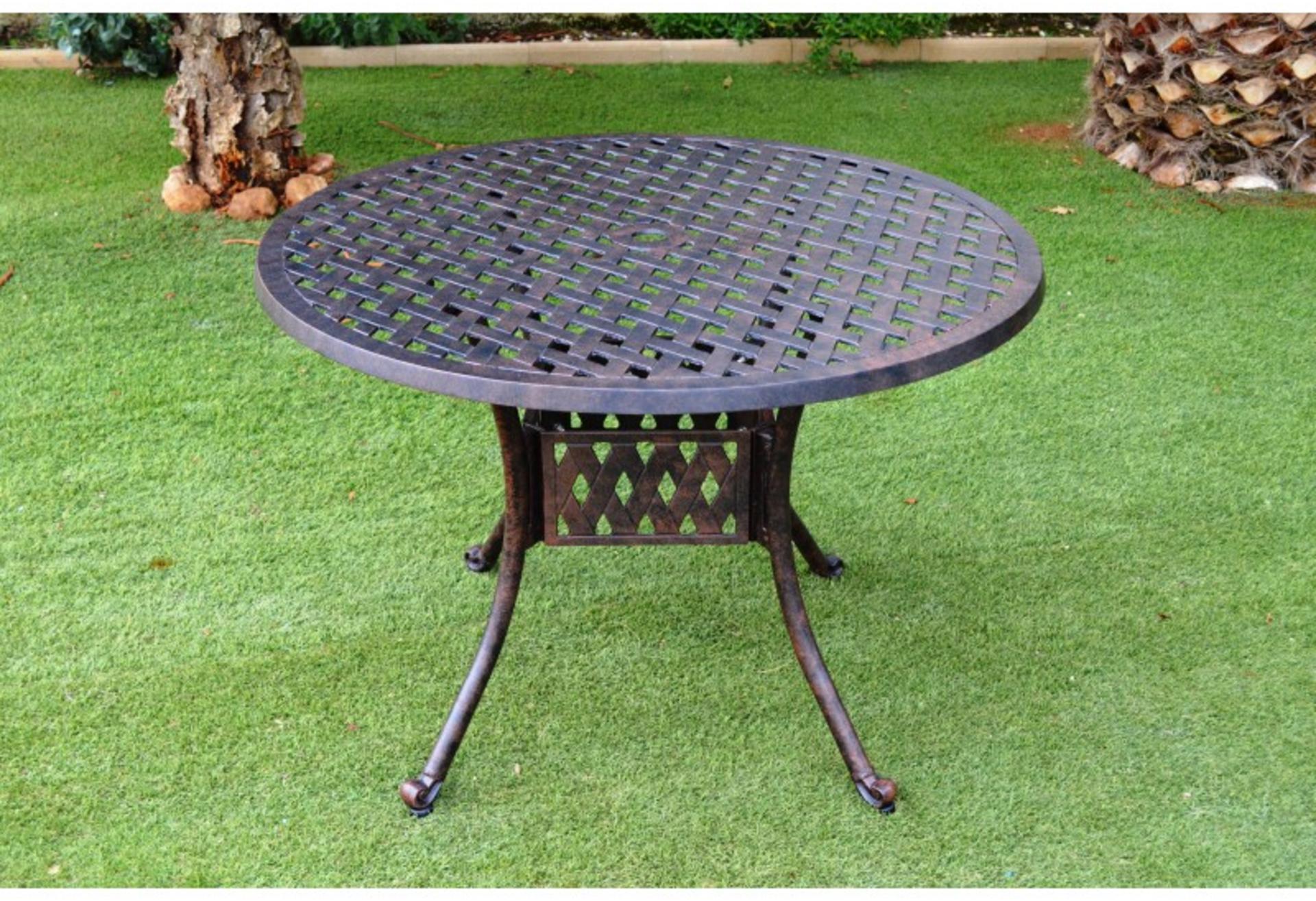almeria small round patio table