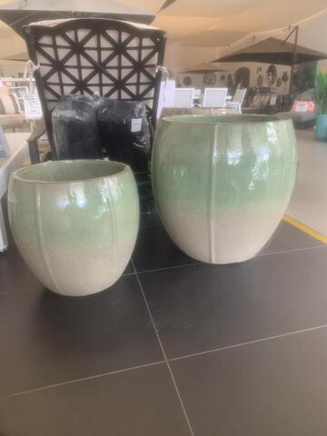 Plant Pots - Black/Cream