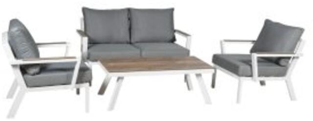 Java White 3 Seat Sofa Set