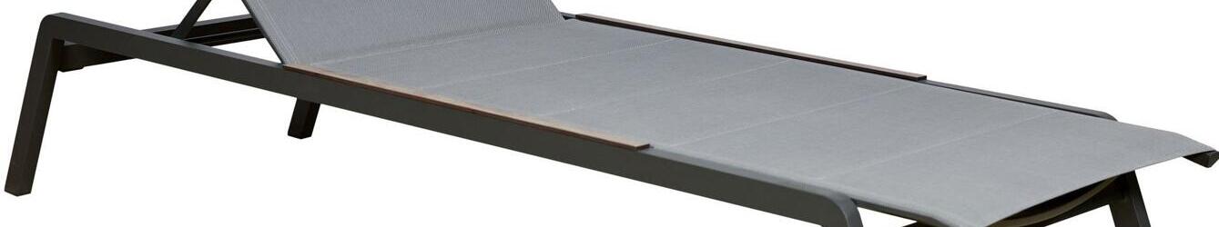 Java Charcoal Stacking Sun lounger