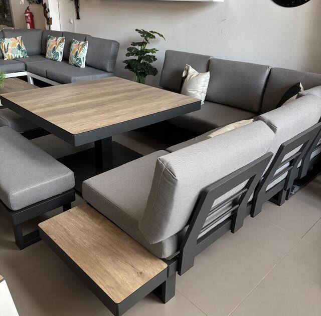 Java Charcoal Corner Lounge Set