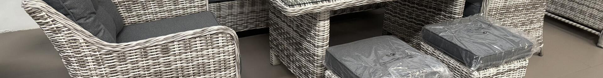 Cuba 6 Seat Sofa Set with Stools