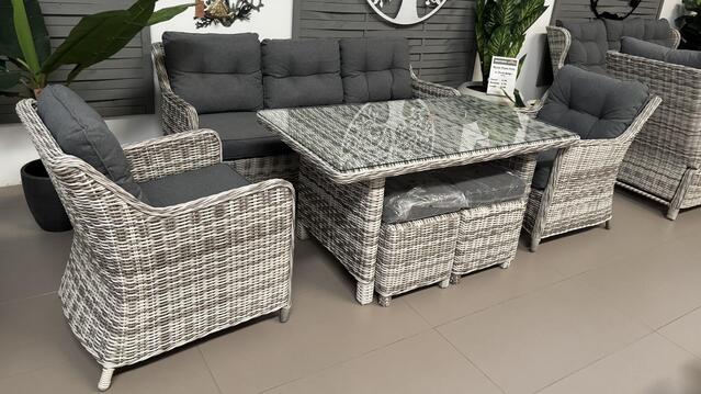 Cuba 6 Seat Sofa Set with Stools Cuba 6 Seat Sofa Set with Stools