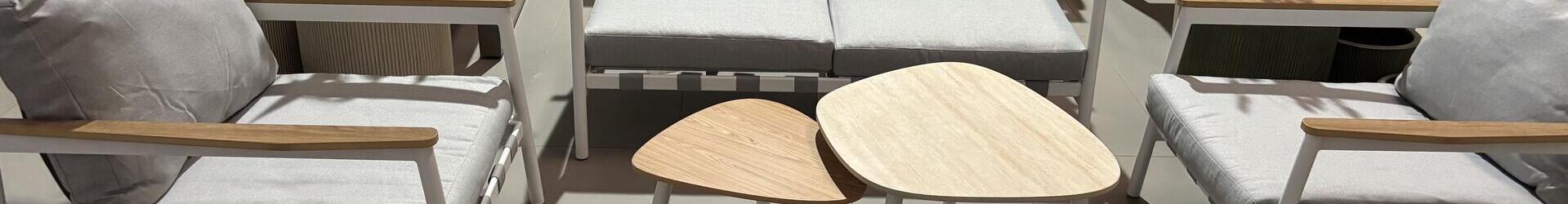 Paxos 5 Piece White/Grey Sofa Set