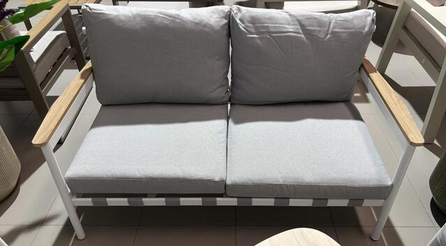 Paxos 5 Piece White/Grey Sofa Set Paxos 5 Piece White/Grey Sofa Set