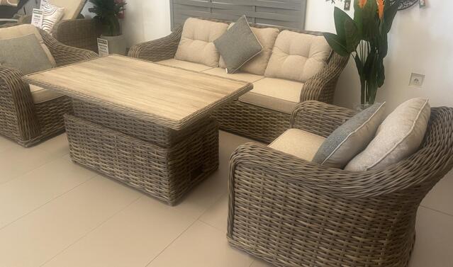 Manilla Mocha Club 3 seat Sofa Set Manilla Mocha Club 3 seat Sofa Set