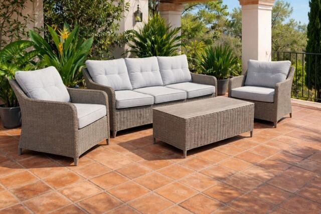 Manilla Mocha Indra 4 Piece Sofa Set Manilla Mocha Indra 4 Piece Sofa Set