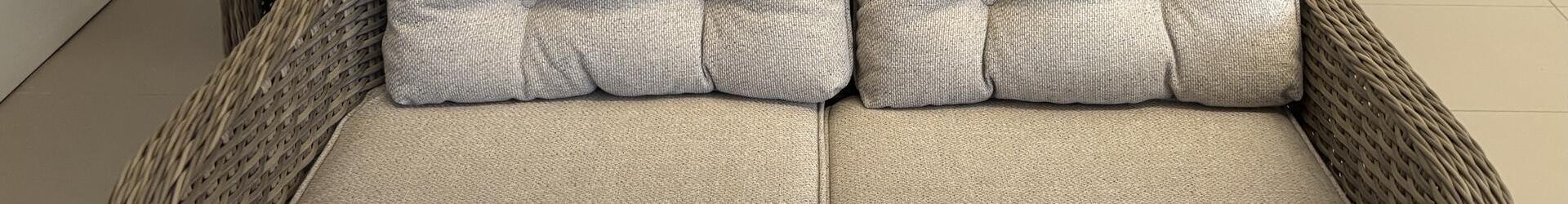 Manilla Mocha High Back 2 Seat Sofa