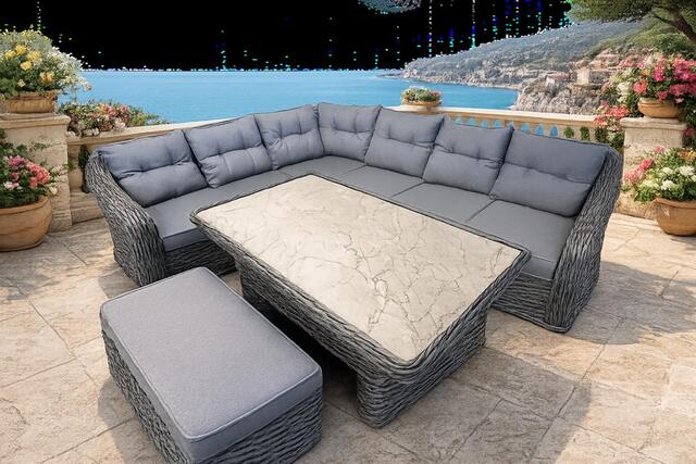 Havana Club Corner Sofa Set with Bench Havana Club Corner Sofa Set with Bench