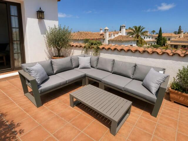 Tahiti Mocha Corner Sofa Set 