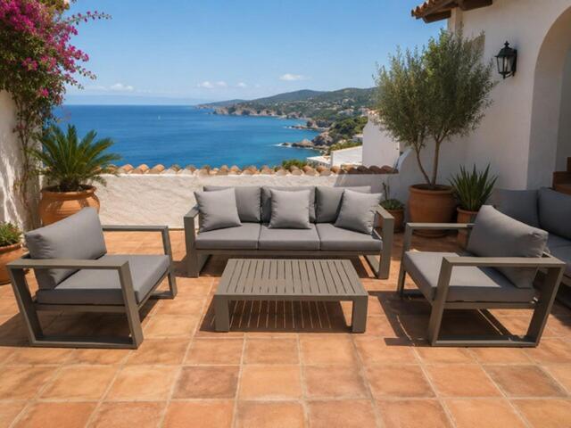 Tahiti Mocha 4 Piece Sofa Set