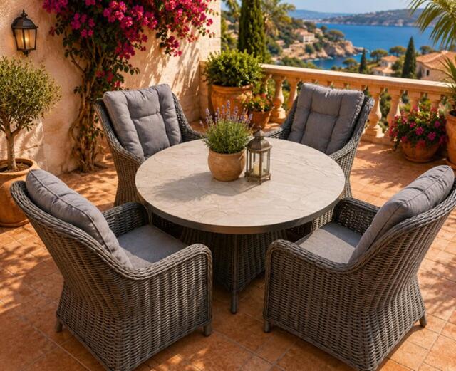 Havana Round 4 Seat Dining Set Havana Round 4 Seat Dining Set