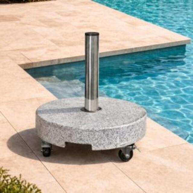 Round granite parasol base 30KG Round granite parasol base 30KG