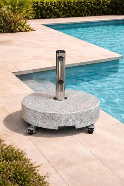 Round granite parasol base 50KG Round granite parasol base 50KG